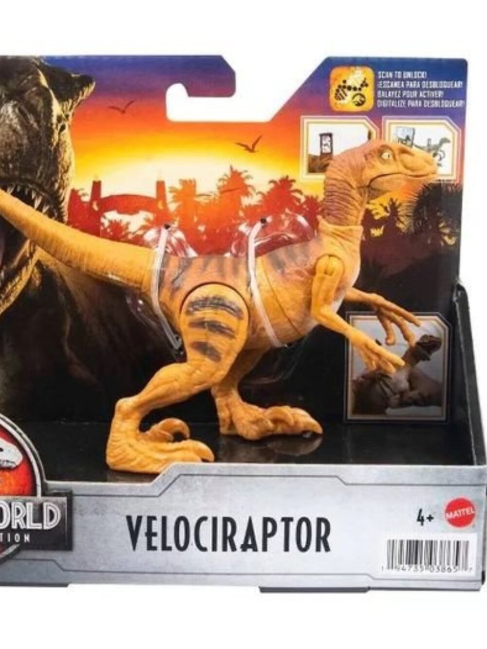 Brand New Jurassic World Velociraptor Legacy Collection Brown Figure.